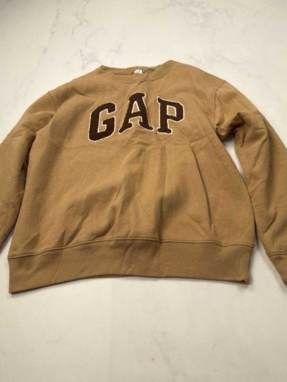 Gap Sweatshirt Tan 2010s Classic Style - Mens
